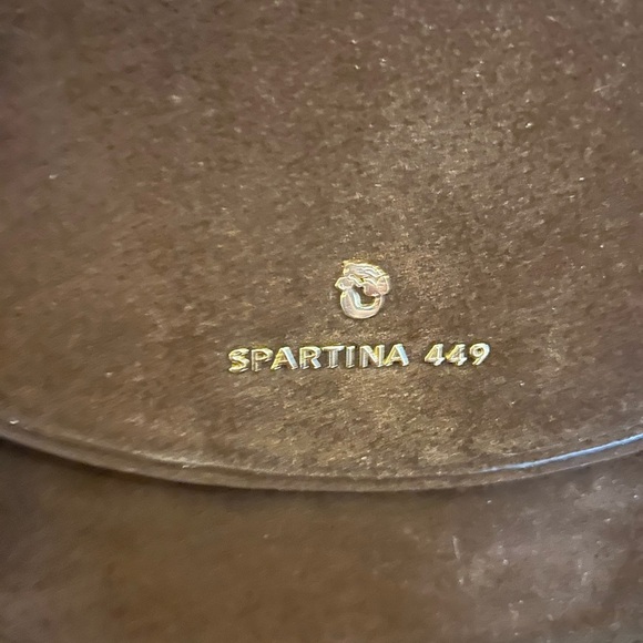 Spartina 449 Coffee Suede Saddle Crossbody Bag - Picture 2 of 15